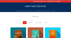 Desktop Screenshot of greatwarliterature.co.uk
