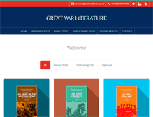 Tablet Screenshot of greatwarliterature.co.uk